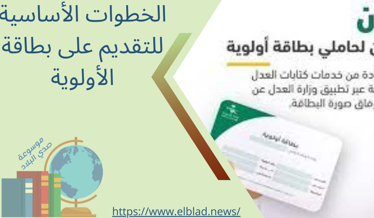 الخطوات الأساسية للتقديم على بطاقة الأولوية