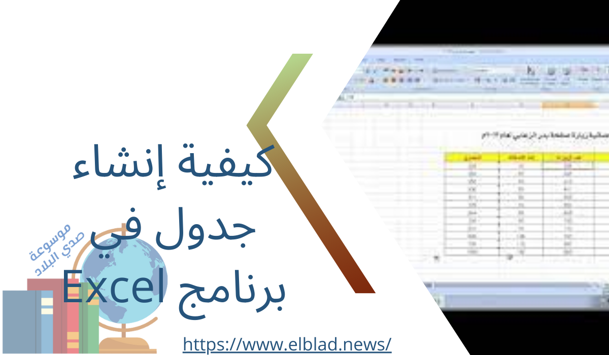 كيفية إنشاء جدول في برنامج Excel